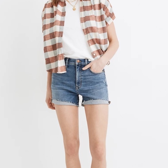 Madewell High-Rise Denim Shorts - Picture 1 of 6